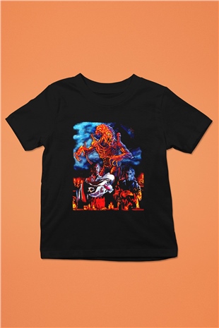 Pumpkinhead Baskılı Siyah Unisex Çocuk Tişört