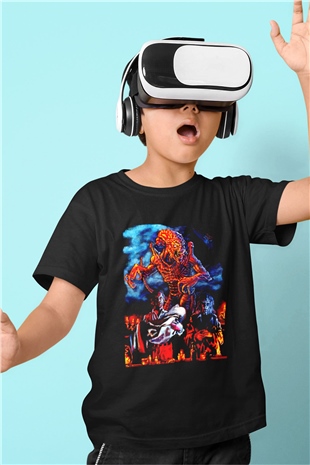 Pumpkinhead Baskılı Siyah Unisex Çocuk Tişört