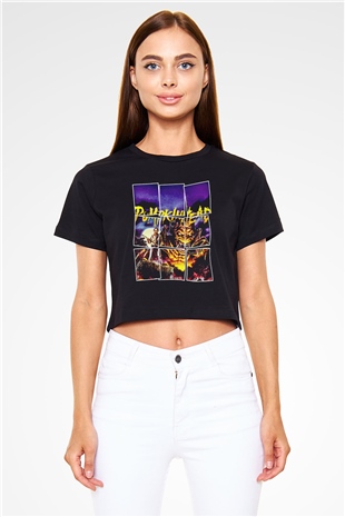 Pumpkinhead Siyah   Crop Top Tişört