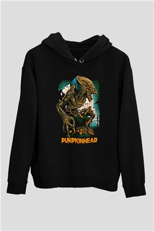 Pumpkinhead Siyah Unisex Kapüşonlu Sweatshirt