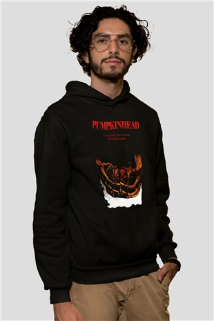 Pumpkinhead Siyah Unisex Kapüşonlu Sweatshirt