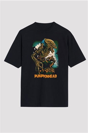 Pumpkinhead Siyah Unisex Oversize Tişört