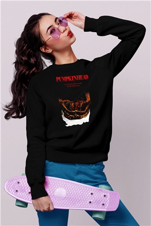 Pumpkinhead Siyah Unisex Sweatshirt