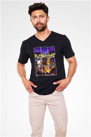 Pumpkinhead Siyah Unisex  V Yaka Tişört