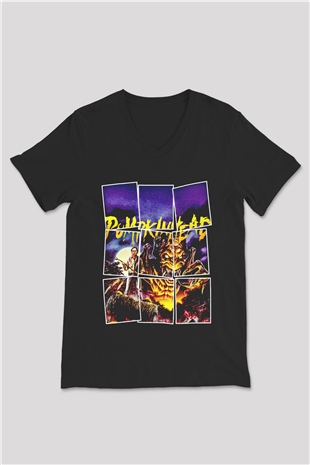 Pumpkinhead Siyah Unisex  V Yaka Tişört
