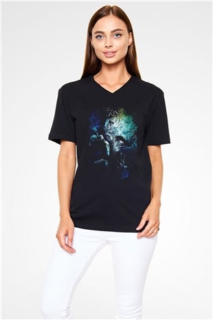 Pumpkinhead Siyah Unisex  V Yaka Tişört