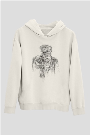 Punisher Beyaz Unisex Hoodie