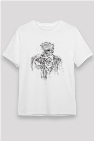 Punisher Beyaz Unisex Tişört T-Shirt