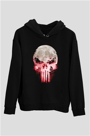 Punisher Siyah Unisex Hoodie