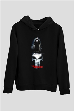 Punisher Siyah Unisex Hoodie