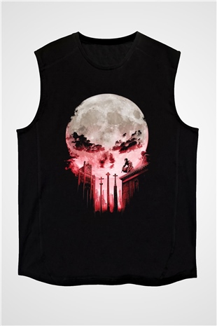 Punisher Siyah Unisex Kolsuz Tişört
