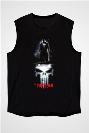 Punisher Siyah Unisex Kolsuz Tişört