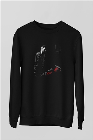Punisher Siyah Unisex Sweatshirt