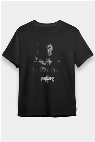 Punisher Siyah Unisex Tişört T-Shirt