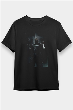 Punisher Siyah Unisex Tişört T-Shirt