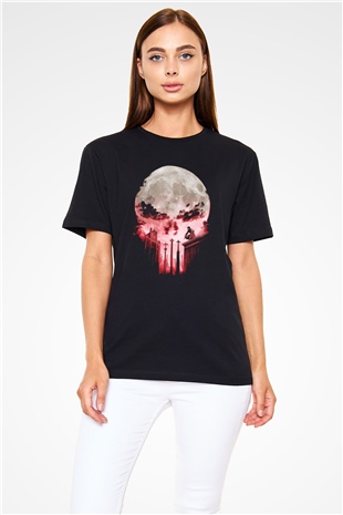 Punisher Siyah Unisex Tişört T-Shirt