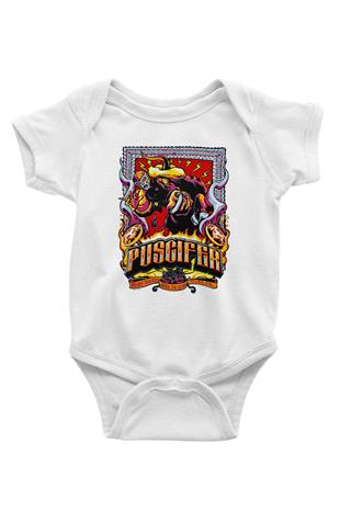 Puscifer Baskılı Beyaz Unisex Bebek Body - Zıbın