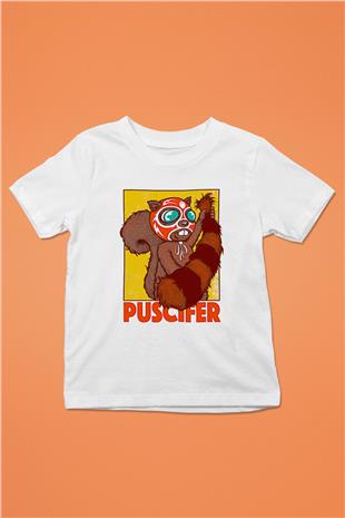 Puscifer Baskılı Beyaz Unisex Beyaz Çocuk Tişört - Tshirt