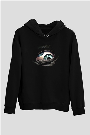 Puscifer Baskılı Unisex Siyah Kapüşonlu Sweatshirt