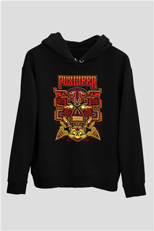 Puscifer Baskılı Unisex Siyah Kapüşonlu Sweatshirt