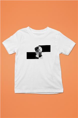 Pusha T Baskılı Beyaz Unisex Beyaz Çocuk Tişört - Tshirt