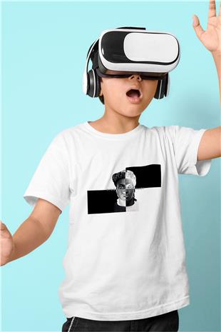 Pusha T Baskılı Beyaz Unisex Beyaz Çocuk Tişört - Tshirt