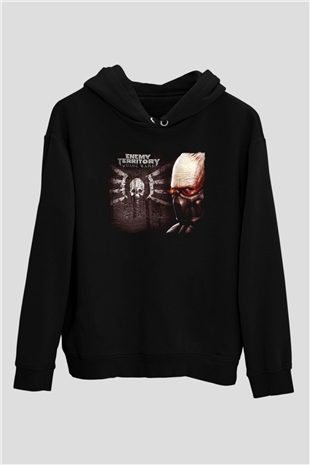 Quake Wars Siyah Unisex Hoodie