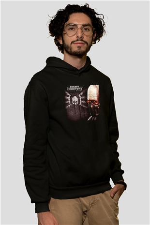 Quake Wars Siyah Unisex Hoodie