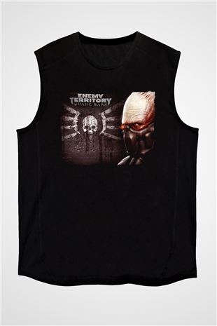 Quake Wars Siyah Unisex Kolsuz Tişört