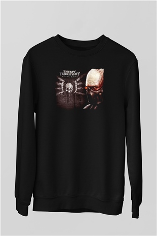 Quake Wars Siyah Unisex Sweatshirt