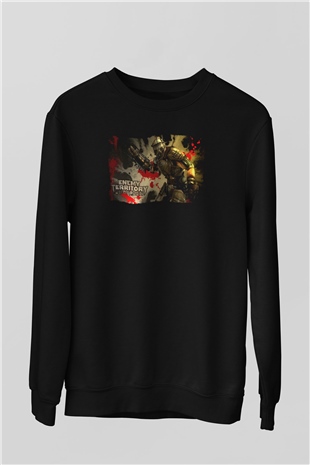 Quake Wars Siyah Unisex Sweatshirt