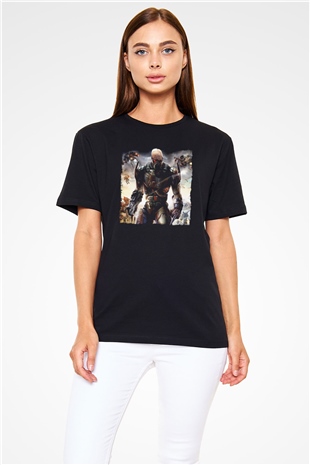 Quake Wars Siyah Unisex Tişört T-Shirt