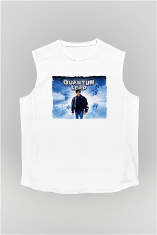 Quantum Leap Beyaz Unisex  Kolsuz Tişört