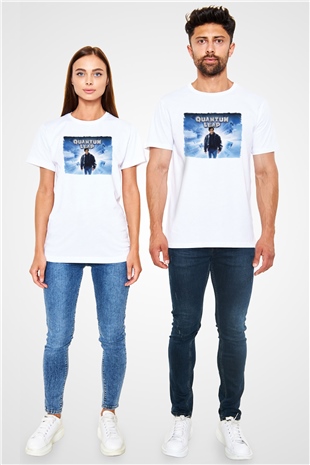 Quantum Leap Beyaz Unisex Tişört