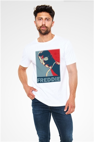 Queen Beyaz Unisex Tişört T-Shirt - TişörtFabrikası