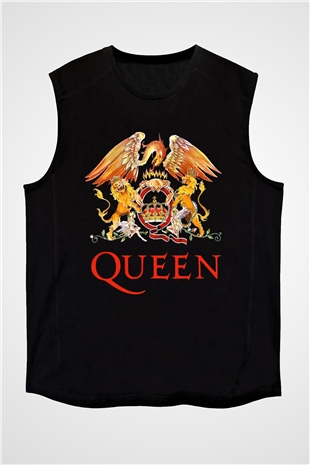 Queen Siyah Unisex Kolsuz Tişört
