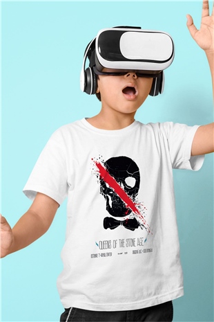 Queens of the Stone Age Baskılı Beyaz Unisex Çocuk Tişört