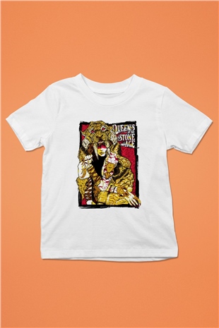 Queens of the Stone Age Baskılı Beyaz Unisex Çocuk Tişört