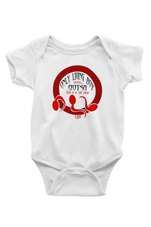 Queens of the Stone Age Baskılı Beyaz Unisex Bebek Body - Zıbın