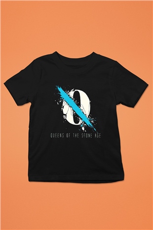 Queens of the Stone Age Baskılı Siyah Unisex Çocuk Tişört