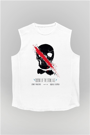 Queens of the Stone Age Beyaz Unisex Kolsuz Tişört