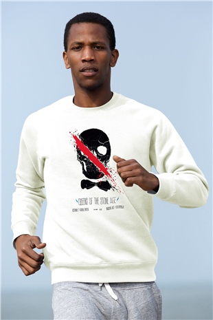 Queens of the Stone Age Beyaz Unisex Sweatshirt