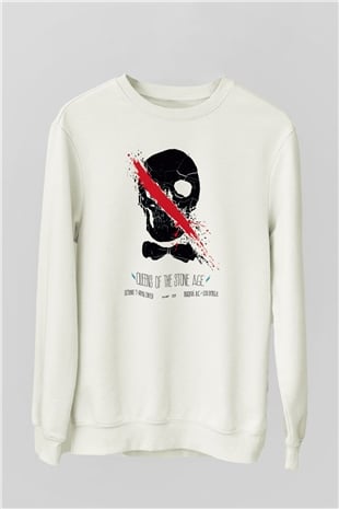Queens of the Stone Age Beyaz Unisex Sweatshirt