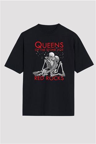 Queens of the Stone Age Siyah Unisex Oversize Tişört T-Shirt