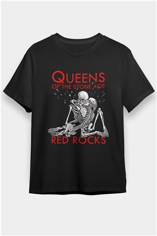 Queens of the Stone Age Siyah Unisex Tişört T-Shirt - TişörtFabrikası