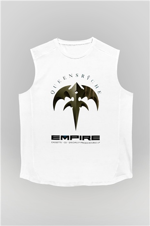 Queensryche Beyaz Unisex Kolsuz Tişört