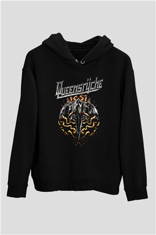 Queensryche Siyah Unisex Hoodie