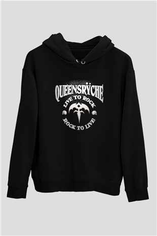 Queensryche Siyah Unisex Hoodie