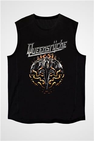 Queensryche Siyah Unisex Kolsuz Tişört