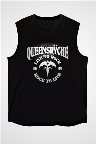 Queensryche Siyah Unisex Kolsuz Tişört